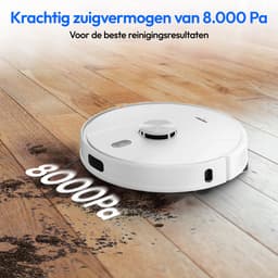 MEDION robotstofzuiger met lasernavigatie en wisfunctie X41 SW (krachtige 8000Pa zuigkracht, 2in1 robotstofzuiger, nauwkeurig in kaart brengen, Go & No Go zones, meerdere vloeren) — thumbnail 3