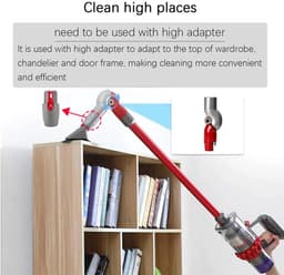 Dailygoody - OmGoods - Dailygoody - Quick Release Top Adapter - Stofzuiger accessoires - Voor Dyson V7 V8 V10 V11 V15 - Universele pasvorm - Geschikt voor bekleding en krapp — thumbnail 2