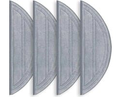 Vier schoonmaakdoekjes geschikt voor de Roborock Q10 S5, accessoires voor de robotstofzuiger, schoonmaakpads, vervangende dweilpads, wasbare dweilpads.
