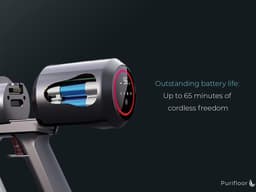 Clean Air Optima® Vertica Steelstofzuiger met UV-C sterilisatie - Maximale zuigkracht en geavanceerde luchtzuiveringstechnologie - Kruimeldief - BLDC motor — thumbnail 2