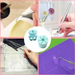 Afvalverzamelaar - Plotter accessoires - Vinyl verwijderen - Zachte siliconen - 2 stuks - Lichtgroen — thumbnail 4