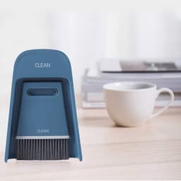 Stoffer en Blik Set - Mini Bezem Set - Desktop Schoonmaken - Ruimtebesparend Compact Ontwerp - 19.5 x 13.3 cm — thumbnail 3