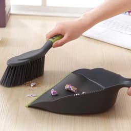 Mini Bezem Tafelveger - Handveger Blik - Snel Opruimen - Dicht Bij Grond - Compact Ontwerp - Zoals Afgebeeld — thumbnail 2