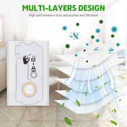 204308 Stofzuigerzakken geschikt voor Festool – Vervangende wegwerp-stofzakken – 15 stuks — thumbnail 2