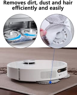 Namajunas - 10 delige set herbruikbare vervangende dweildoeken -Veegdoeken geschikt voor Dreame L10s Ultra/L10 Ultra/L20 Ultra/L10s Pro Ultra Heat/L10s Pro Gen 2/D10 Plus Gen 2/L40 Ultra/X40 Ultra Complete - Verbeterde Microvezeldoeken - Wasbaar — thumbnail 5