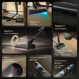 Dreame V20 Pro - Draadloze steelstofzuiger met 210AW zuigkracht – GapFree™ AI-Robotarm & TangleCut™ Technologie – Tot 90 min batterij – Met CelesTect™ Verlichting – Inclusief accessoireset — thumbnail 3