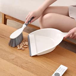 Smalle Bezem en Vuilnispan Set voor Efficiënt Schoonmaken — thumbnail 3