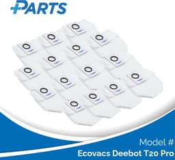Ecovacs Deebot T20 Pro Stofzakken (15 Stuks, Plus.Parts® alternatief voor D-DB03-0003) — thumbnail 1