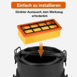 3 stuks asstofzuigerfilters voor Kärcher AD 2, AD 2 batterij, AD 3, AD3 Premium, AD 4, AD4 Premium, AD 3.200, AD 3.000 - ShopVlot — thumbnail 2