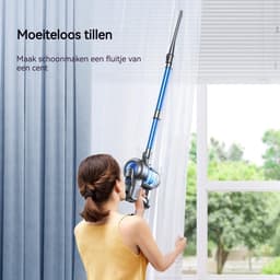 Draadloze Stofzuiger - Steelstofzuiger Kruimeldief - Huis Schoonmaken - Vrijstaand Design - 1.5 kg - Blauw — thumbnail 2
