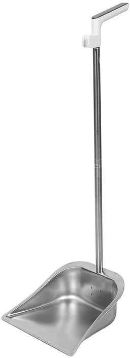 Stoffer en Blik - Veegblik Vuilnisschep - Efficiënt Schoonmaken - Brede Rand - 81 cm - Zilver — thumbnail 1