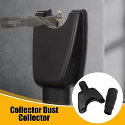 Stofverzamelaar Boor - Stofafzuiging Houtbewerking - Werkplek Schoonhouden - Robuust Rubber Materiaal - 138 x 125 x 56 cm - Grijs — thumbnail 2