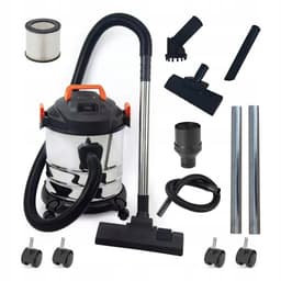 Nat- en Droogzuiger - Bouwstofzuiger 2000W - 18 kPa Zuigkracht - RVS Reservoir 20L - Zuig- en Blaasfunctie - 1,5 m Slang en 6 m Kabel - Voor Werkplaats, Huis, Kantoor en Garage — thumbnail 4
