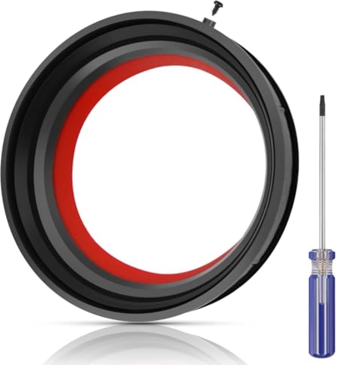 PromoHome Afdichtring voor Dyson V10 SV12 SV13 SV27 stofreservoir, vervangende rubberen afdichting met schroevendraaier, stofzuigerafdichtring, herstelt zuigvermogen en voorkomt luchtlekkage — afbeelding 1