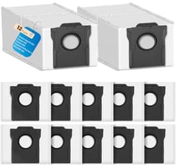 12 stofzakken 3,2L voor Dreame L10s Ultra Gen 2/Gen 3/X30/X40/X50 Ultra/L10s Pro/L40/L50/Aqua10/Matrix 10 Ultra/Mova E30 Ultra/P50/P10/E40 - PromoHome — thumbnail 1