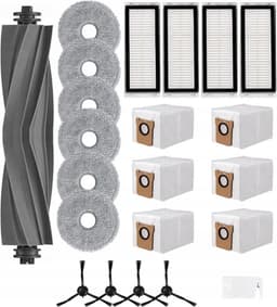 GROOT KIT met onderdelen compatibel met L20 - L20 ULTRA - L20 Complete - L30 - mop dweilen filters borstels zakken - Hoogwaardige vervanging voor: Dreame L20 - 22 onderdelen - hier is alles! — thumbnail 2
