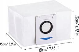 10 x stofzakken geschikt voor de Ecovacs Deebot X1 OMNI / T10 OMNI / X1 TURBO - Vuilafvoerzakken - Grote Capaciteit Stofzuigerzak - Hoogwaardige vervanging - Compatibel met model: Ecovacs: Deebot X1 OMNI T20 OMNI T10 OMNI X1 Turbo -10 stuks afvalzak — thumbnail 4