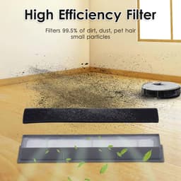 (5 stuks) HEPA-filter voor robotstofzuiger Ecovacs DEEBOT OZMO 920 950 T8 AIVI Max T9 T5 N5 N7 N8+ N8 Pro Plus DX55 DX93 DJ65, robotstofzuigerfilterset, vervangende onderdelen 5 filters — thumbnail 2