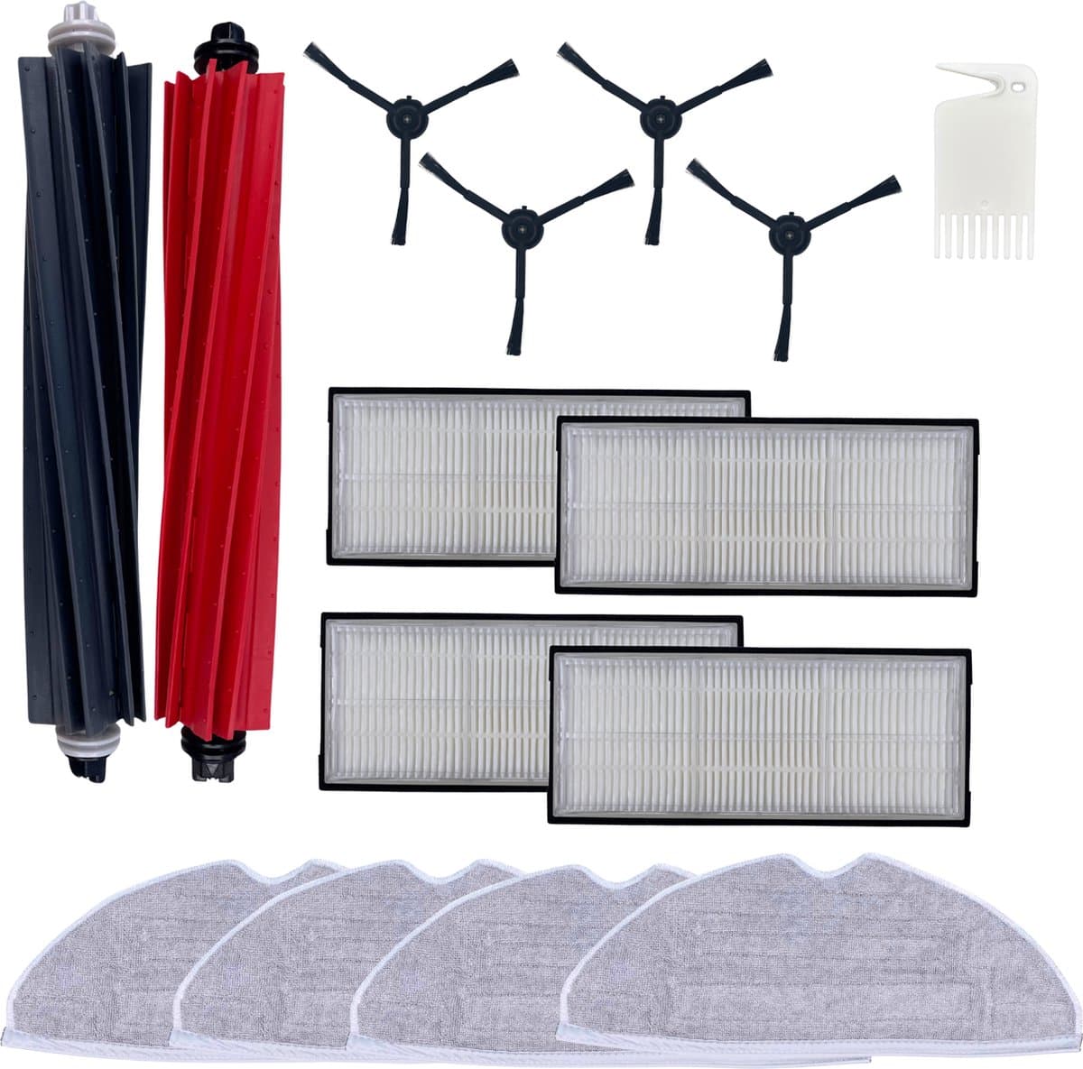 Accessoirespakket voor Roborock S8/Roborock S8 Plus - Filter/Dweil/Zijborstel/Afzuigrol — afbeelding 1