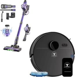 TONIHOMI® M30 Robotstofzuiger Met Dweilfunctie – Krachtige Zuigkracht – Draadloos – Voor Harde Vloeren & Tapijt - Gechikt Voor Huisdieren — thumbnail 3