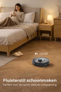 MYBOT X10 - Robotstofzuiger Met Dweilfunctie - 6000PA Zuigkracht - Ideaal voor Huisdierharen – Laadstation – LiDAR Navigatie — thumbnail 3