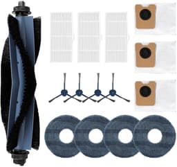 Stofzuiger - onderhoudsset- Geschikt voor Eufy Robotstofzuiger OMNI C20 - met 3 stofzuigerzakken - 1Roterende borstel - 4zijborstels - 4dweildoeken - 3Filter - 15 stuks — thumbnail 1