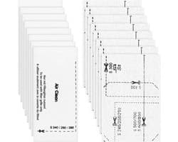 16 filters voor Miele stofzuiger [Compact C1 & C2, Complete C2 & C3, S8340] 8 motorbeschermingsfilters en 8 uitlaatluchtfilters, vervangingsfilters compatibel met Miele stofzuigers S4000, S5000, S6000