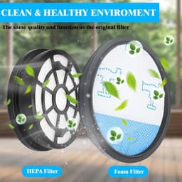 2-Pack HEPA-Filters Geschikt voor Rowenta Swift Power Cyclonic RO29xx - Vervanging voor ZR904301 - Geschikt voor RO2910EA t/m RO2981EA - Hoge Efficiëntie Filtratie — thumbnail 2