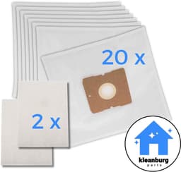 Kleanburg® - Geschikt voor Inventum - Tomado - Princess - PH95 - Stofzuigerzakken - 20 stuks — thumbnail 1