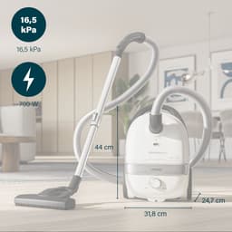 Princess Airmotion Plus Stofzuiger 336080 - Met zak - Volume: 4L - Bereik van 10m - 700 W - HEPA Filtersysteem — thumbnail 5