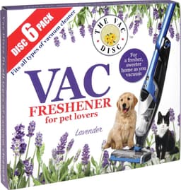 6x frisse lavendel geur schijven - stofzuiger verfrisser voor huisdiereigenaren - luchtverfrisser geurzakjes geurstaafjes alternatief — thumbnail 1