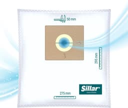 Sillar, set stofzuigerzakken 24stk, syntetish, met 6x inlaatfilters, 3 filterlagen, vervangingsonderdeel, geschikt voor stofzuigers van AEG, Amica, Bosch, Karcher, LG, Philips, Zelmer — thumbnail 4
