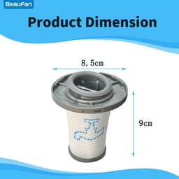 Filter - geschikt voor Rowenta X-Force Flex 8.60 RH96xxx-modellen - filter geschikt voor Rowenta ZR009006 - geschikt voor Rowenta X-Force Flex 8.60 - RH9611 RH9637 RH9638 RH9639 RH9677 RH9678 RH9679 RH9680 RH9690 RH9695 — thumbnail 4