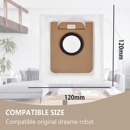 Stofzuigerzakken - Milieuvriendelijke stofzuigerzakken - Handige stofzakken - 8 herbruikbare stofzuigerzakken - Vervangende onderdelen voor robotstofzuigers — thumbnail 3