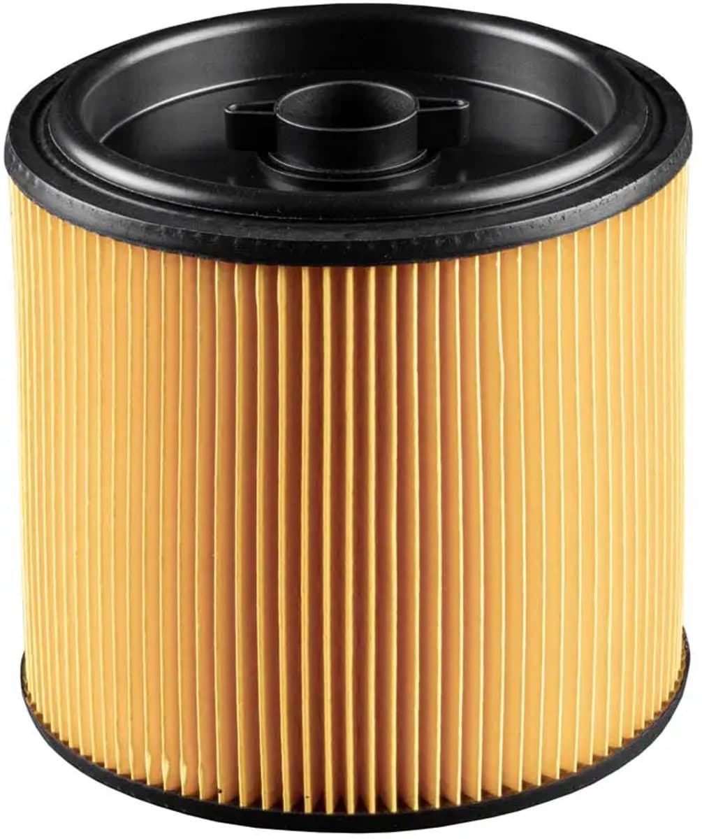 SQOON® Cilinderfilter geschikt voor Parkside PNTS 1500 C4 - Gelijk aan model: 91099009 - Met stalen binnenrooster en klemdeksel - Ø15 cm, 17,5 cm hoog - Past op o.a. Karcher, Rowenta, Metabo, Aquavac — afbeelding 1