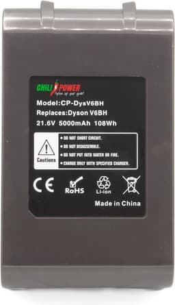 ChiliPower Accu Extra hoge capaciteit - voor o.a. Dyson V6 Absolute, V6 Animal - 5000mAh — thumbnail 3