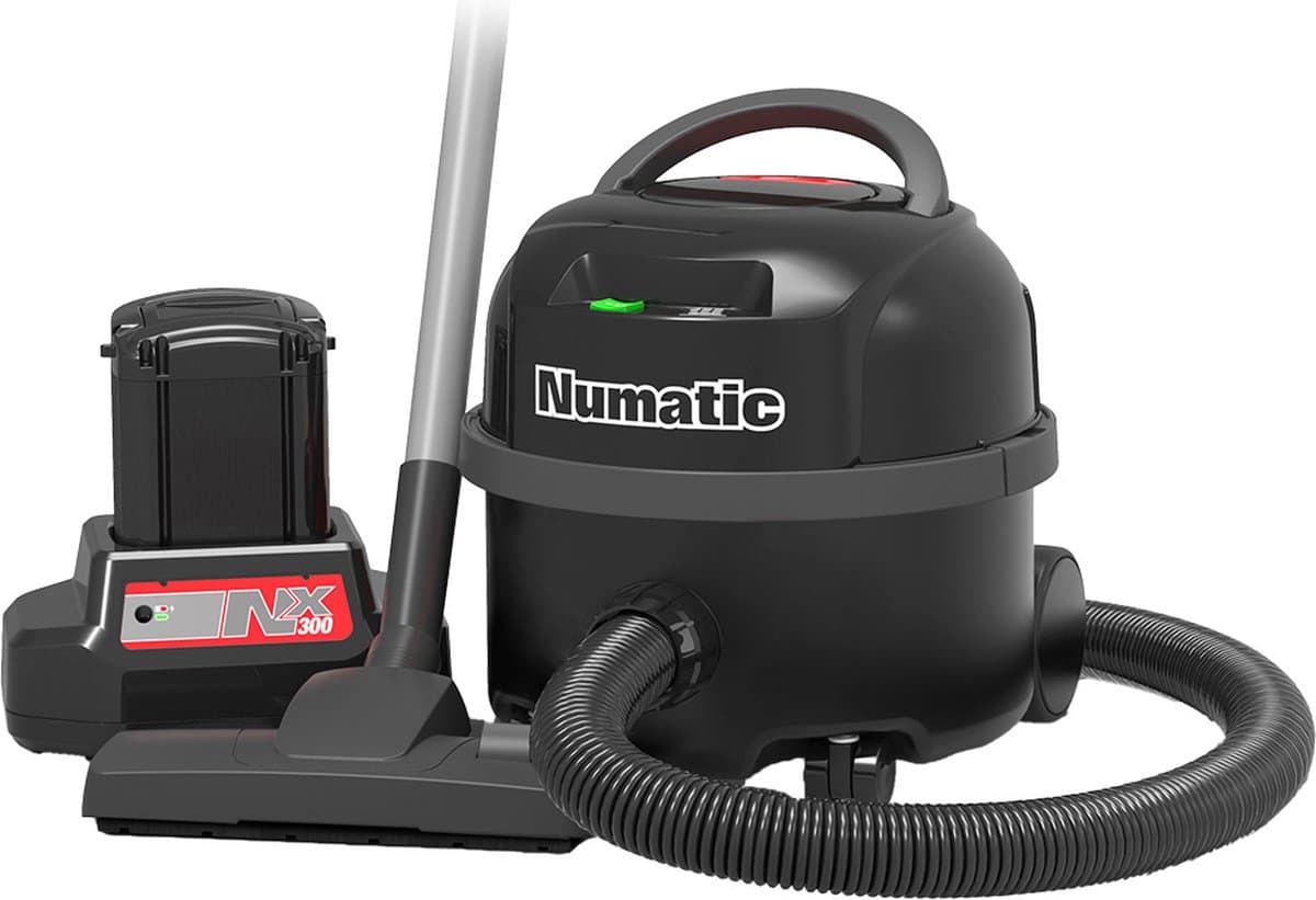 Numatic Batterijstofzuiger NBV190-NX - Stofzuiger met zak - Rood — afbeelding 1