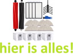 Accessoireset compatibel met Roborock Q8 Max - Max+ - Q5 Pro -Q5 Pro+ - zakken - moppen - filters - borstels - Hoogwaardige vervanging - reserveonderdelen - 20 onderdelen - hier is alles! — thumbnail 1