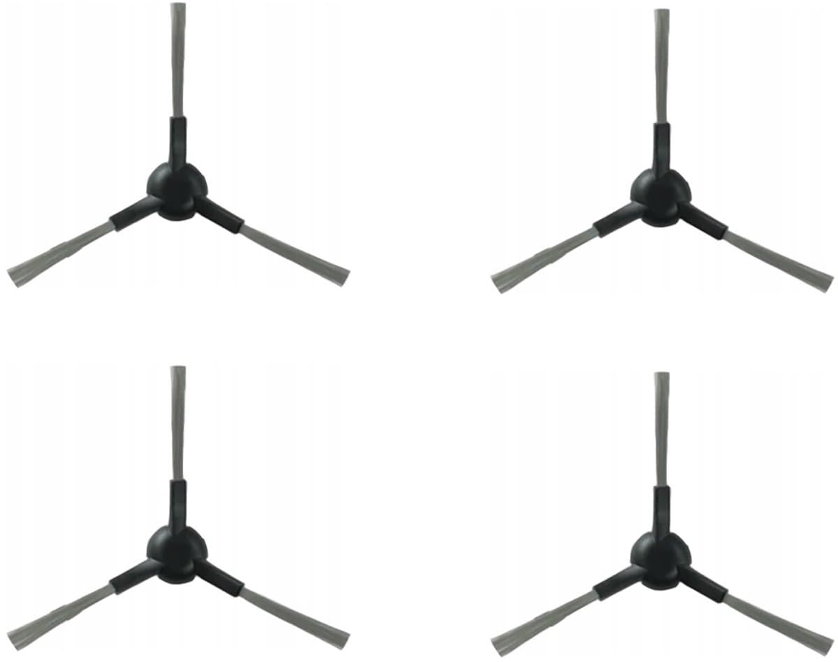4 x Zijborstel compatibel met Dreame X30 Ultra/L10s Pro Ultra Heat/L10s Ultra Gen 2/Mova S10/E30 Ultra - Hoogwaardige vervanging — afbeelding 1