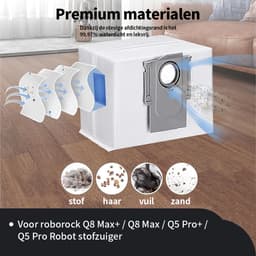 Replacements vervangingsset geschikt voor de Roborock Q8 Max / Q8 Max + / Q5 Pro + / Q5 Pro - 10-delig — thumbnail 5