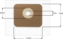 5x Dparts stofzuigerzakken geschikt voor Nilfisk Multi series - Multi 20 - Multi 30 - Multi II - nr. 107402336 - 107417195 — thumbnail 2