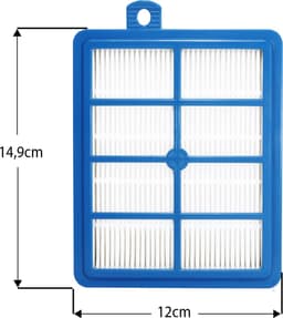 Dparts HEPA filter - 1 stuk - geschikt voor Philips AEG Electrolux - stofzuiger hepafilter voor Performer - PowerPro - Jetmaxx series - stofzuigerfilter allergiefilter - nr. FC8031 - FC8031/01 - AFS1W - EFH12W — thumbnail 3