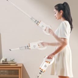 Draadloze Stofzuiger - Steelstofzuiger Krachtig - Snel Huis Schoon - 2-in-1 Functionaliteit - Lichtgewicht Ontwerp - Wit — thumbnail 5