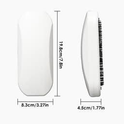 Kruimelborstel Handmatig - Vuilnisopruimer Broodkruimels - Tafel Snel Schoon - Ruimtebesparend Ontwerp - 19.8 cm Lengte - Wit — thumbnail 2