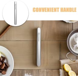 Kruimelveger 7-delig - Broodkruimelreiniger Tafelreiniger - Tafels Schoonmaken - Roestvrijstalen Constructie - 15 cm - Zilver — thumbnail 4