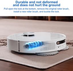 Dailygoods - Dailygoody - Roller Borstel Vervanging - Robotstofzuiger Accessoires - Eenvoudig te installeren - Geschikt voor Dreame Bot - Universeel gebruik - 19,5 — thumbnail 2