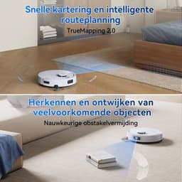 ECOVACS DEEBOT T30e OMNI Robotstofzuiger met dweilfunctie- 25.000 Pa- OZMO Turbo 2.0 dweilen- ZeroTangle 3.0 anti-klit-Triple-V-hoofdborstel- Omni-station-Wit — thumbnail 4