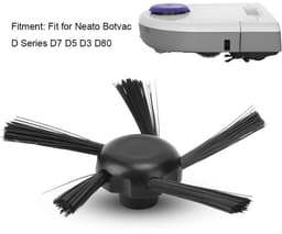Allecto - Vervangende Zijborstels - Robotstofzuiger Accessoire - Zwart - Side Brush - Onderdeel voor Robotstofzuiger - Geschikt voor Neato Botvac D... — thumbnail 3