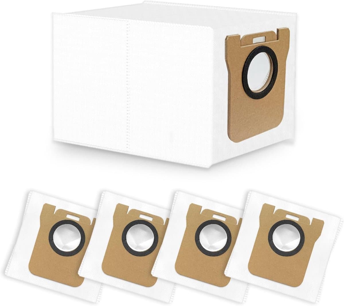 5 stuks stofzakken voor Dreame L10s Ultra / L10 Ultra / L20 Ultra /S10/S20, compatibel met Xiaomi X10+ / X20+/X10/X20/L10/M40 stofzak vervangende stofzuigeraccessoires (3,2 l grote capaciteit) — afbeelding 1