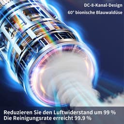 Handstofzuiger met 5 filters en 1 stofzak; snoerloze handstofzuiger; 120W snoerloze handstofzuiger; handstofzuiger op batterijen. — thumbnail 3